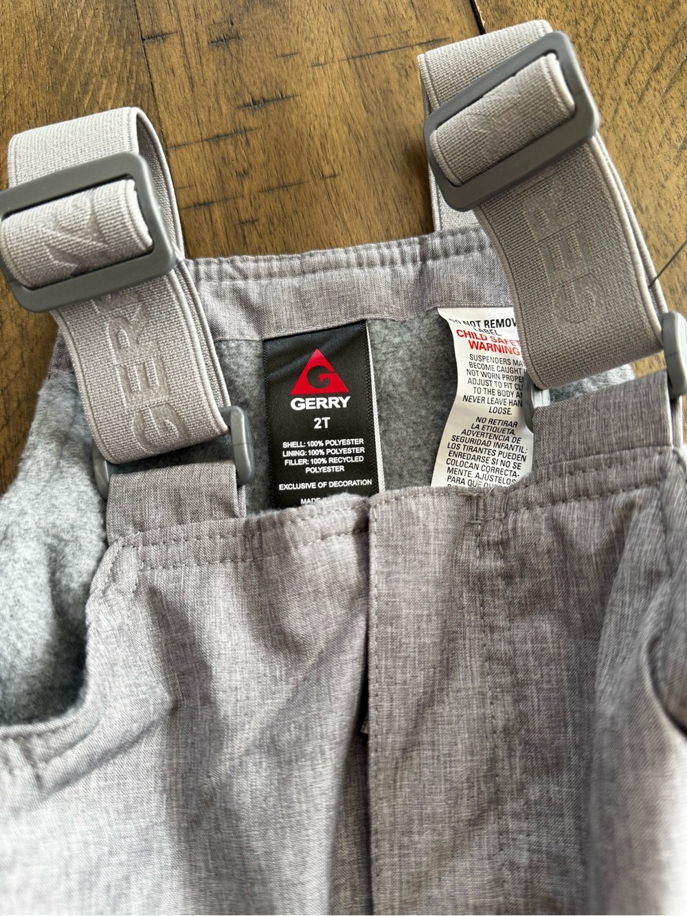 Gerry Weber Kids Light Gray Snow Overalls - Picture 10 of 11
